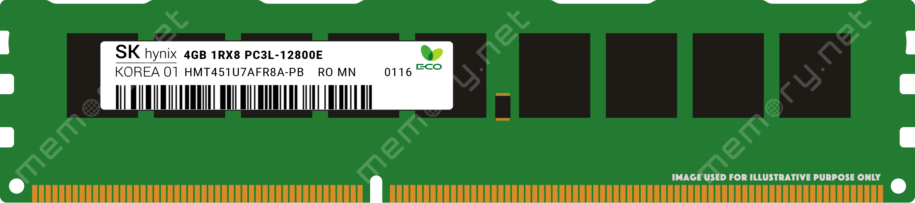 HMT451U7AFR8A-PB - SK HYNIX 1x 4GB DDR3-1600 UDIMM PC3L-12800E Single ...