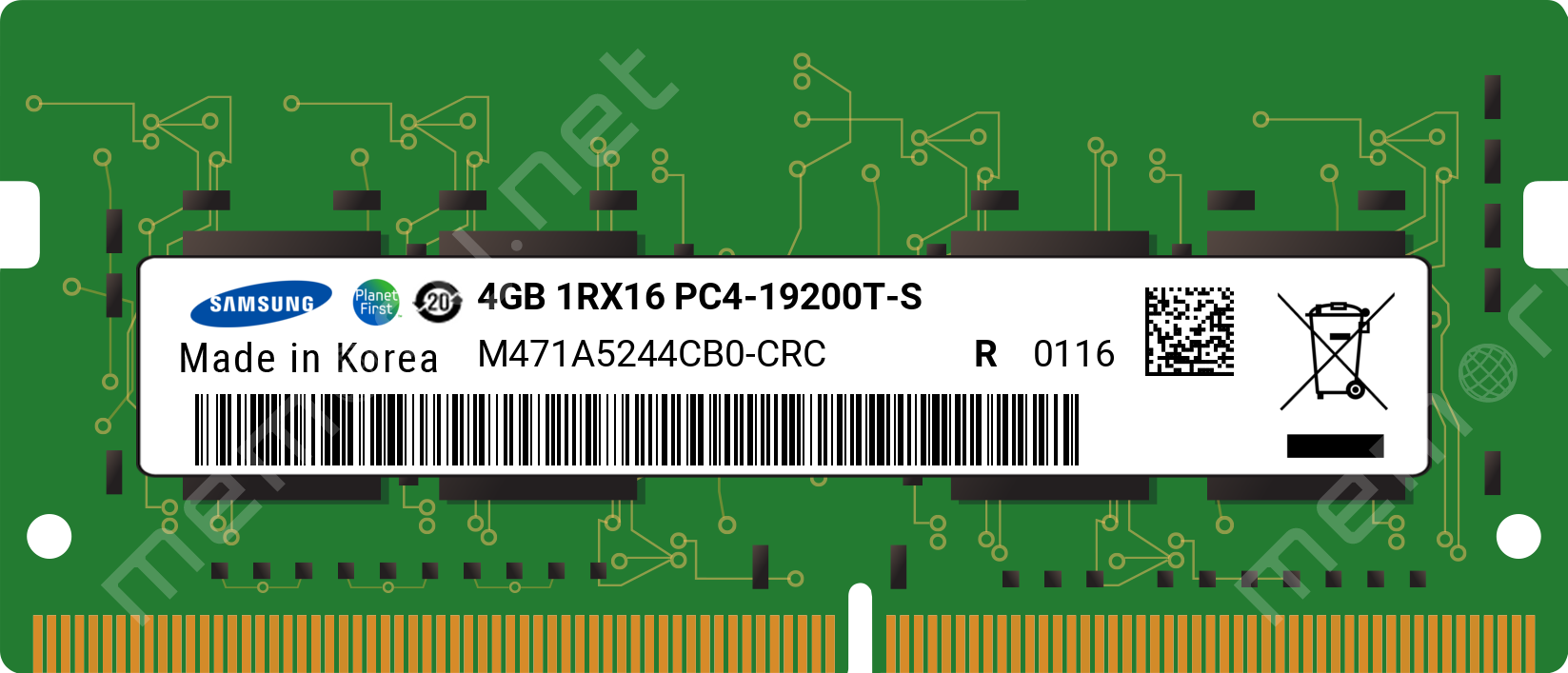 parts-quick 8GB KIT 2 X 4GB DDR4 2400MHz 1RX16 India