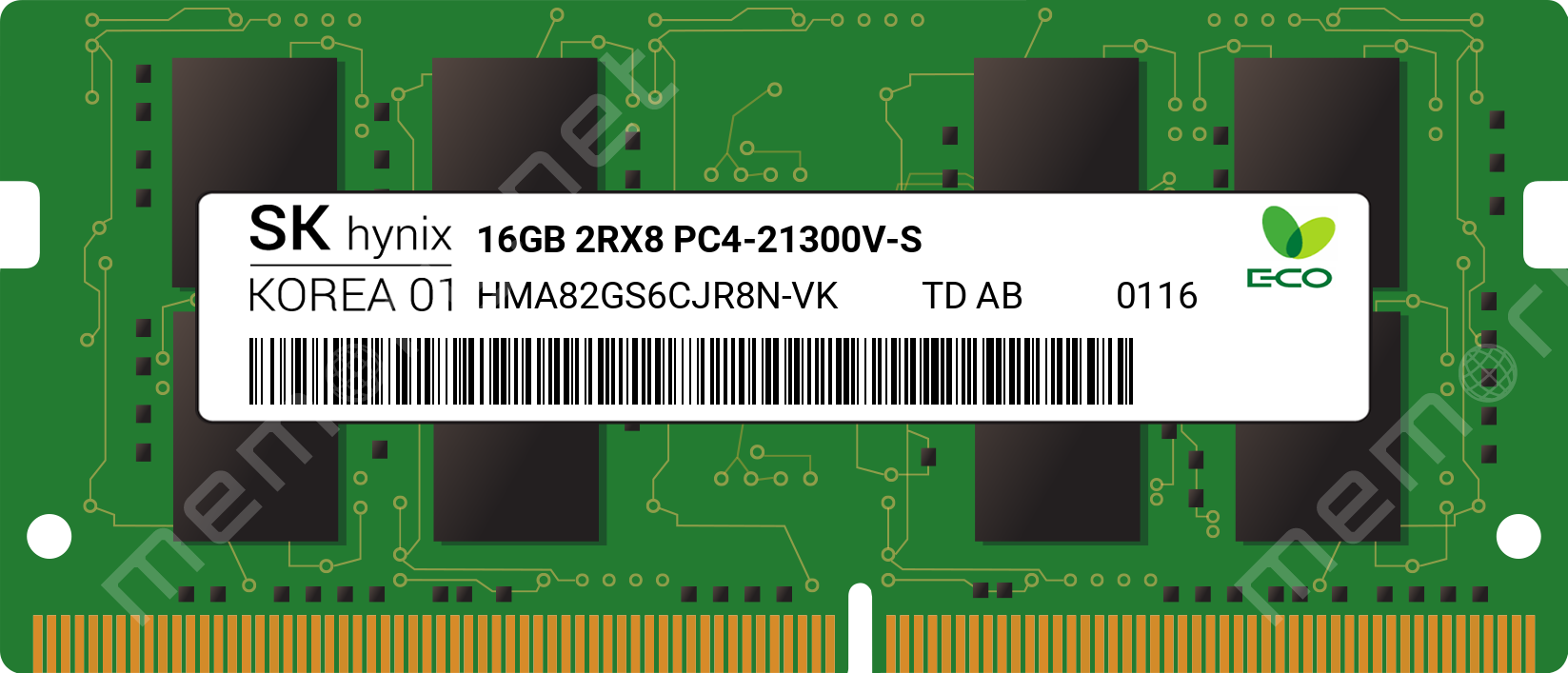 再×14入荷 OEM HMA82GS7CJR8N-VK 32GB (2X16GB) PC4-21300 DDR4-2666MHz ECC  アンバッファード CL19 260-Pin SoDimm 1.2V デュアルランクメモリーモジュール（並行輸入品） 
