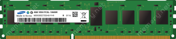 M393B5270DH0-YH9 - Samsung 1x 4GB DDR3-1333 RDIMM PC3L-10600R Single Rank  x4 Module