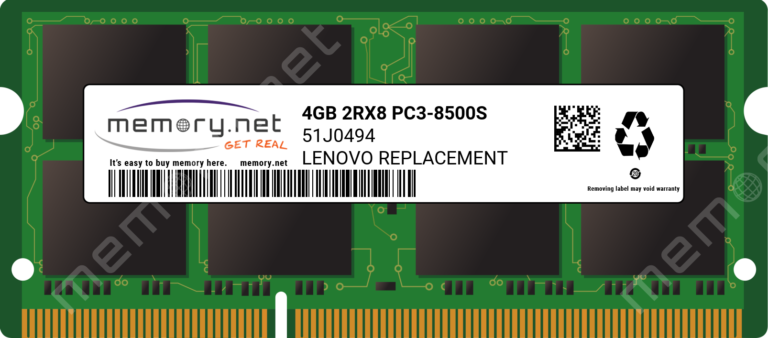4GB DDR3-1066 2056E1U RAM Memory Upgrade for The IBM ThinkPad T500 Series T500 PC3-8500 