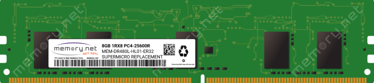 Server Memory/Workstation Memory OFFTEK 8GB Replacement RAM Memory for SuperMicro MBI-6128R-T2 DDR4-19200 - Reg